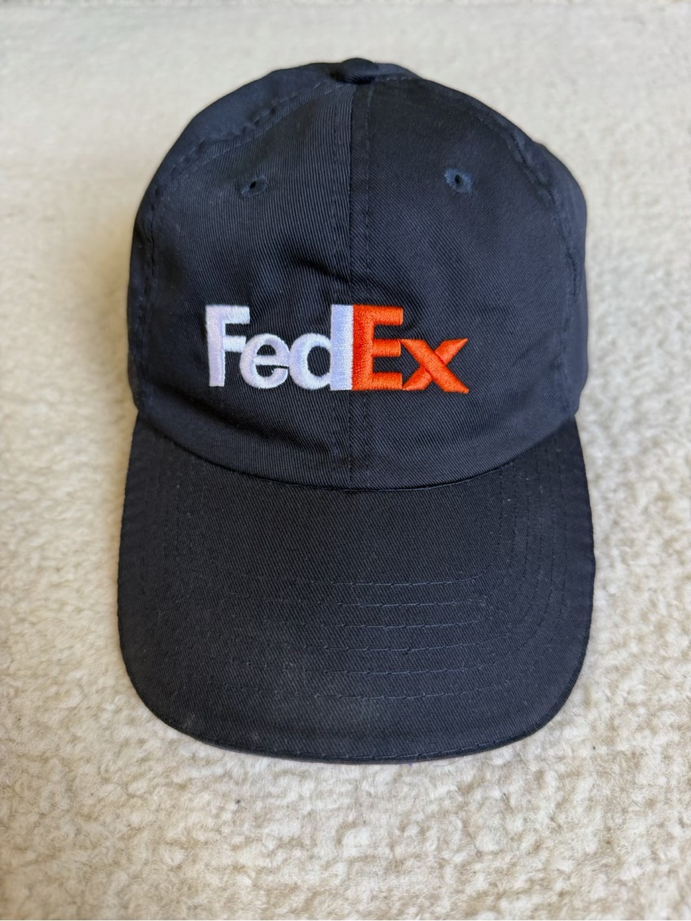 FedEx Black Logo Baseball Cap Hat